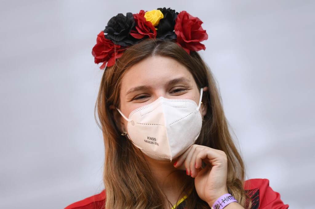 Galleria foto 'Euro 2020, Belgio-Italia: i giocatori in ginocchio contro il razzismo' - foto 9