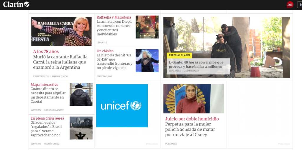 Galleria foto 'La morte della Carrà nei giornali stranieri' - foto 5