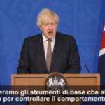 Covid, Boris Johnson conferma: Via obbligo mascherine al chiuso e distanziamento