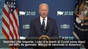 Covid, Biden: “Chi non si vaccina mette a rischio comunità, pericolo con variante Delta”