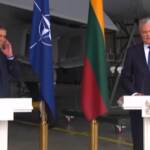 Lituania, conferenza Sanchez-Nauseda interrotta per allerta jet russo