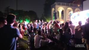 Euro 2020, Italia campione: la festa in Triennale a Milano