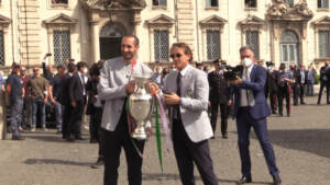 Accueil triomphal de la Squadra Azzura