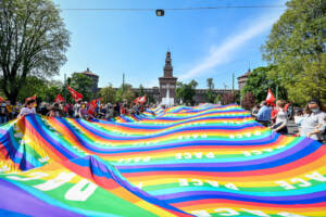 25 Aprile, manifestazione per la festa della liberazione a Milano