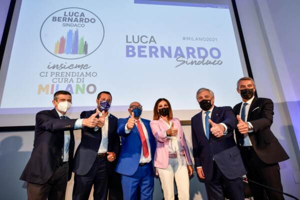 Milano, presentazione candidato sindaco per il centrodestra: Luca Bernardo