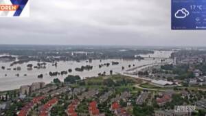 Maltempo nei Paesi Bassi: gli allagamenti nella provincia del Limburgo