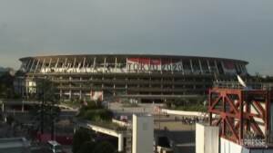 Tokyo2020, lo stadio semideserto poco prima dell’inaugurazione dei Giochi