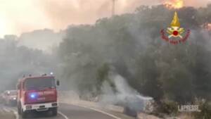Sardegna, non si placano i roghi nell’Oristanese: canadair in arrivo dalla Francia
