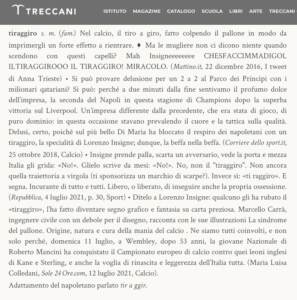 Tiraggiro" di Insigne tra i neologismi della Treccani