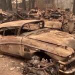 Nuovi incendi in California, case e auto carbonizzate a Indian Falls