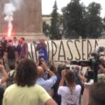 Roma, tornano in piazza gli attivisti del movimento ‘Io Apro’