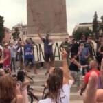 Manifestazione No pass a Roma, tensioni in centro ma senza incidenti