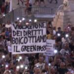 Green Pass, tensione a Roma alla manifestazione della Lega