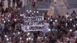 Green Pass, tensione a Roma alla manifestazione della Lega