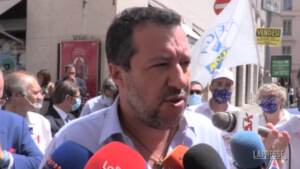 Manifestazioni anti-Greenpass, Salvini: “Condanno le violenze fisiche e verbali”