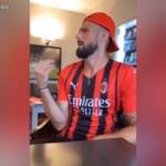Milan, Giroud parla in italiano e dialetto milanese… con se stesso
