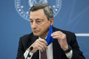 Conferenza stampa del Presidente del Consiglio Mario Draghi