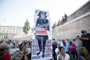 Roma, manifestazione no green pass con la partecipazione di Forza Nuova