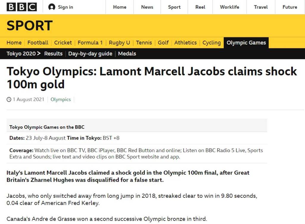 Galleria foto 'La stampa estera celebra Jacobs e Tamberi' - foto 3