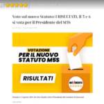M5S: approvato nuovo statuto, l’87,3% iscritti dice sì