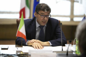 Il ministro Giancarlo Giorgetti incontra Thierry Breton