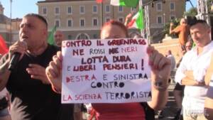 No green pass a Roma, qualche centinaio di persone in piazza del Popolo