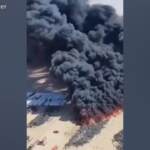 Kuwait, in fiamme la più grande discarica di pneumatici del mondo
