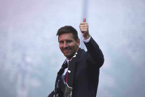 Paris Saint-Germain, la presentazione del nuovo giocatore Lionel Messi