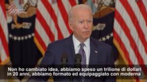 Afghanistan, Biden: “Non rimpiango ritiro delle truppe”