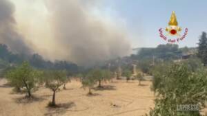 Incendi in Sicilia: canadair in azione anche nel Ragusano