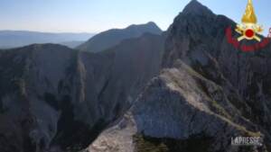 Pizzo dell’Aquila, escursionista salvato con l’elicottero