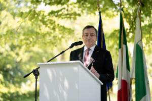 Il presidente Draghi visita il tecnologo di Bologna e la fabbrica di ceramiche Atlas di Fiorano