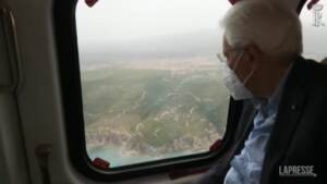 Roghi in Sardegna, Mattarella sorvola le aree colpite