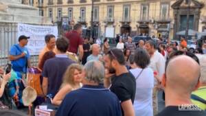 No Green Pass, manifestazione flop a Napoli