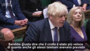 Afghanistan, Johnson: “Giudicheremo il regime dei talebani dalle loro azioni”
