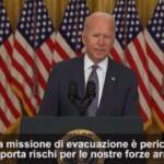 Afghanistan, Biden: “Non posso promettere quale sarà il risultato finale dell’evacuazione”