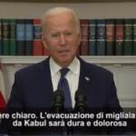 Afghanistan, Biden: “Ho il cuore spezzato per le immagini di Kabul”