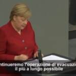 Afghanistan, Merkel: “Anche dopo il 31 agosto continueremo a proteggere gli afghani in difficoltà”