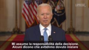 Afghanistan, Biden: “Era ora di porre fine alla guerra”