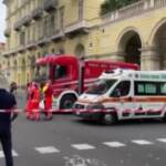 Incendio Torino, l’arrivo dei soccorsi: transennata ed evacuata la zona