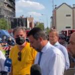 Incendio Milano, Salvini incontra gli sfollati: “Cerchiamo di tenere accesa l’attenzione”