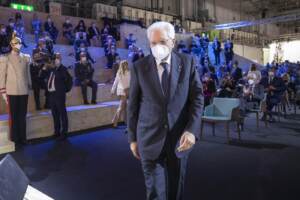 Presidente della Repubblica Sergio Mattarella all’inaugurazione del Salone del Mobile