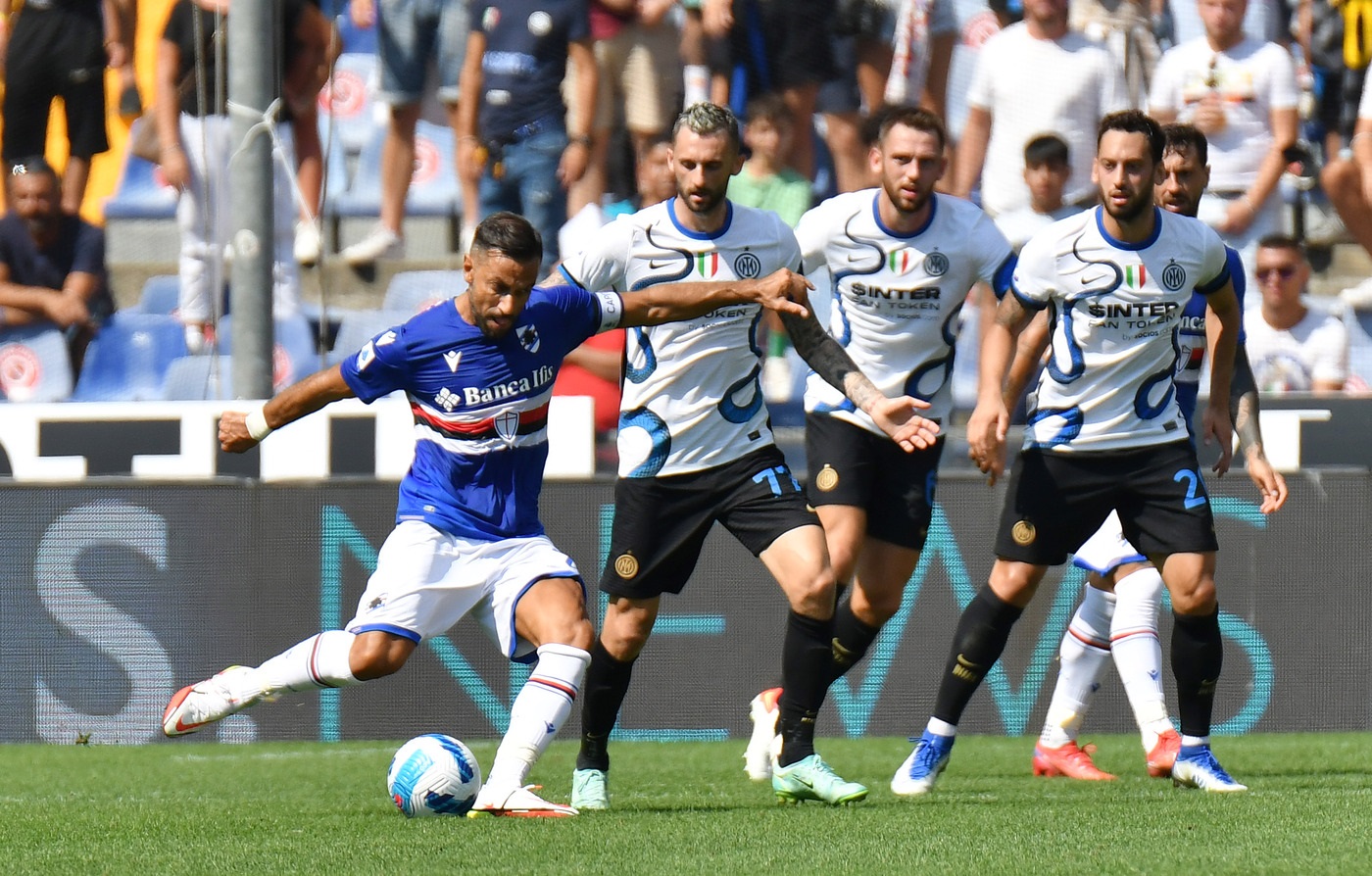 Passo falso dell’Inter: solo 2-2 contro la Sampdoria a Marassi