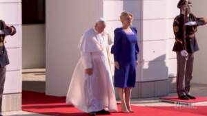 Slovacchia, Papa Francesco incontra la presidente della Repubblica Zuzana Caputova