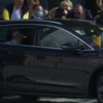 Papa Francesco arriva alla cattedrale di San Martino a Bratislava