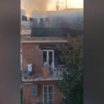 Roma, esplosione in una palazzina: i momenti concitati dopo la deflagrazione