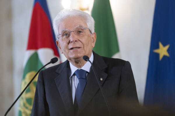 Sergio Mattarella in videoconferenza, alla sessione di apertura del Meeting di Rimini 2021