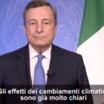Clima, Draghi: “Effetti dei cambiamenti chiari, da Venezia alle Alpi”