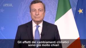 Clima, Draghi: “Effetti dei cambiamenti chiari, da Venezia alle Alpi”