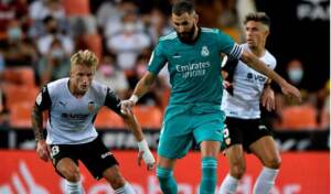 Le Real Madrid se défait de Valence en fin de match (2-1)